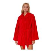 Rode badjas met logo Dsquared2 , Red , Dames