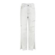 Witte Distressed Jeans One Teaspoon , White , Dames