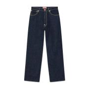 Navy Relaxed Fit Vintage Jeans Kenzo , Blue , Heren