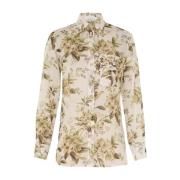 Bloemenprint Shirt Zimmermann , Beige , Dames