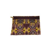 Kleine Gele Bedrukte Dames Pouch Etro , Yellow , Dames