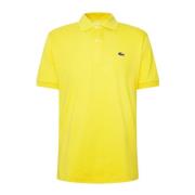 Klassieke Katoenen Polo - Geel Lacoste , Yellow , Heren