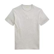 Grijze T-shirt met logo Custom Slim Fit Ralph Lauren , Gray , Heren