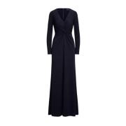 Navy aansluitende maxi-jurk Ralph Lauren , Blue , Dames