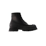 Leather boots Alexander McQueen , Black , Dames