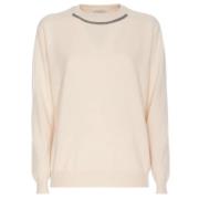 Luxe Truien Collectie Brunello Cucinelli , Beige , Dames