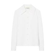 Wit Overhemd met Lange Mouwen Tory Burch , White , Dames