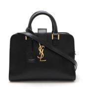 Pre-owned Leather handbags Yves Saint Laurent Vintage , Black , Dames