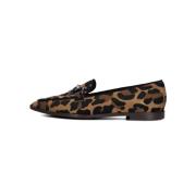 Elegante Leopard Print Instappers Stefano Lauran , Brown , Dames