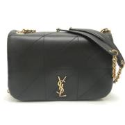 Pre-owned Leather shoulder-bags Yves Saint Laurent Vintage , Black , D...