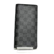 Pre-owned Canvas wallets Louis Vuitton Vintage , Black , Heren