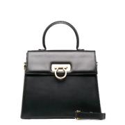 Pre-owned Leather handbags Salvatore Ferragamo Pre-owned , Black , Dam...