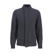 Essential Patch Zip Sweater Barbour , Blue , Heren