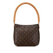 Pre-owned Canvas handbags Louis Vuitton Vintage , Brown , Dames