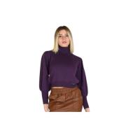 Paarse Sweater Collectie Giulia N Couture , Purple , Dames