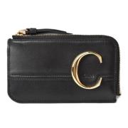 Pre-owned Leather wallets Chloé Pre-owned , Black , Dames