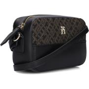 Elegante Jacquard Camera Schoudertas Tommy Hilfiger , Black , Dames