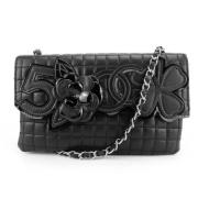 Pre-owned Leather chanel-bags Chanel Vintage , Black , Dames