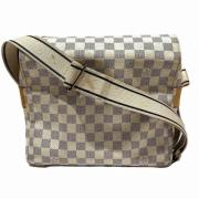 Pre-owned Canvas shoulder-bags Louis Vuitton Vintage , White , Dames