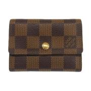 Pre-owned Canvas wallets Louis Vuitton Vintage , Brown , Heren