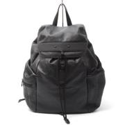 Pre-owned Canvas backpacks Louis Vuitton Vintage , Black , Heren