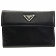 Pre-owned Leather wallets Prada Vintage , Black , Dames