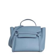 Pre-owned Leather celine-bags Celine Vintage , Blue , Dames