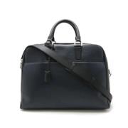 Pre-owned Leather shoulder-bags Louis Vuitton Vintage , Blue , Unisex