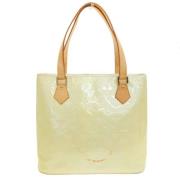 Pre-owned Leather totes Louis Vuitton Vintage , Yellow , Dames