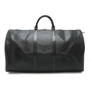 Pre-owned Leather handbags Louis Vuitton Vintage , Black , Unisex