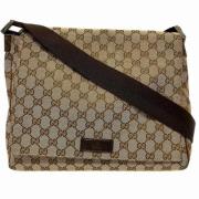 Pre-owned Canvas crossbody-bags Gucci Vintage , Brown , Dames