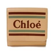 Pre-owned Leather wallets Chloé Pre-owned , Brown , Dames