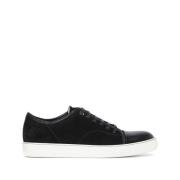 Zwarte lage sneakers Lanvin , Black , Heren