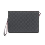 Pre-owned Canvas clutches Gucci Vintage , Black , Dames