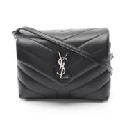 Pre-owned Leather shoulder-bags Yves Saint Laurent Vintage , Black , D...