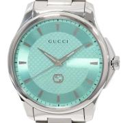 Pre-owned Stainless Steel watches Gucci Vintage , Blue , Dames