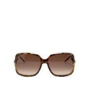 Pre-owned Plastic sunglasses Gucci Vintage , Brown , Dames