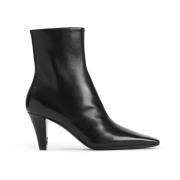 Elegante Zwarte Bootie voor Vrouwen Saint Laurent , Black , Dames