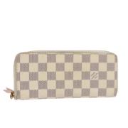 Pre-owned Canvas wallets Louis Vuitton Vintage , White , Dames