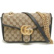 Pre-owned Canvas gucci-bags Gucci Vintage , Beige , Dames