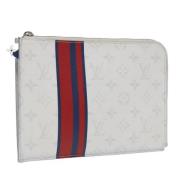 Pre-owned Canvas clutches Louis Vuitton Vintage , White , Dames