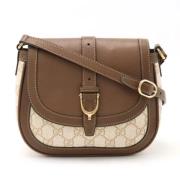 Pre-owned Canvas crossbody-bags Gucci Vintage , Beige , Dames