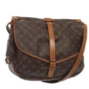 Pre-owned Canvas shoulder-bags Louis Vuitton Vintage , Brown , Dames