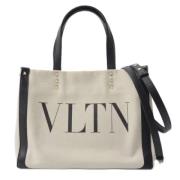 Pre-owned Canvas handbags Valentino Vintage , White , Dames