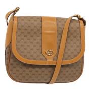 Pre-owned Leather gucci-bags Gucci Vintage , Beige , Dames