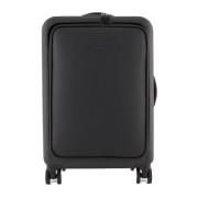 Zwarte uniseks trolley met Saffiano-detail Emporio Armani , Black , Un...