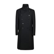 Lange Jas voor Stijlvolle Buitenkleding Tom Ford , Black , Heren