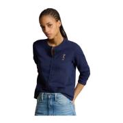 Navy vest met teddybeer Ralph Lauren , Blue , Dames