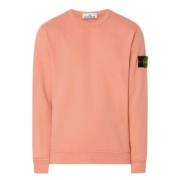 Peach Pink Crewneck Sweater Stone Island , Pink , Heren