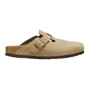 Natuurlijk Leren Klompen in Bruin Birkenstock , Brown , Dames